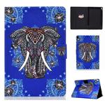 Colored Drawing Universal Voltage Craft Cloth TPU Protective Case, with Holder & Sleep / Wake-up Function & Card Slots & Anti-slip Strip for iPad Pro 10.5 Inch / iPad Air (2019)(Elephant)