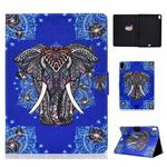 Colored Drawing Universal Voltage Craft Cloth TPU Protective Case, with Holder & Sleep / Wake-up Function & Card Slots & Anti-slip Strip for iPad Pro 11 inch (2018)(Elephant)