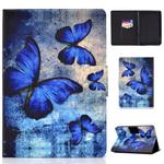Colored Drawing Universal Voltage Craft Cloth TPU Protective Case, with Holder & Sleep / Wake-up Function & Card Slots & Anti-slip Strip for Amazon Kindle 2019(Butterfly)