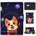 Colored Drawing Universal Voltage Craft Cloth TPU Protective Case, with Holder & Sleep / Wake-up Function & Card Slots & Anti-slip Strip for Amazon Kindle 2019(Dog)