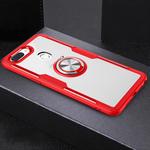 Scratchproof TPU + Acrylic Ring Bracket Protective Case For OPPO R15(Red)
