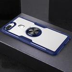 Scratchproof TPU + Acrylic Ring Bracket Protective Case For OPPO R15(Blue)