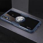 Scratchproof TPU + Acrylic Ring Bracket Protective Case For Huawei P20 Lite(Navy Blue)