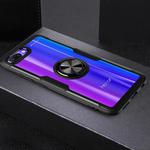 Scratchproof TPU + Acrylic Ring Bracket Protective Case For Huawei Honor 10(Black)
