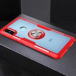 Scratchproof TPU + Acrylic Ring Bracket Protective Case For Xiaomi Redmi Note 5(Red)