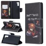 Colored Drawing Pattern Horizontal Flip Leather Case with Holder & Card Slots & Wallet(Bear)