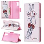 Colored Drawing Pattern Horizontal Flip Leather Case with Holder & Card Slots & Wallet(Giraffe)