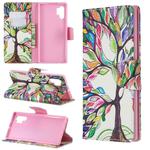 Colored Drawing Pattern Horizontal Flip Leather Case with Holder & Card Slots & Wallet(Tree of Life)