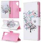 Colored Drawing Pattern Horizontal Flip Leather Case with Holder & Card Slots & Wallet(Tree)