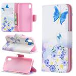 Colored Drawing Pattern Horizontal Flip Leather Case with Holder & Card Slots & Wallet For Xiaomi Redmi 7A(Butterfly Love)