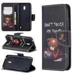 Colored Drawing Pattern Horizontal Flip Leather Case with Holder & Card Slots & Wallet For Nokia 2.2(Bear)