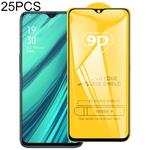 25 PCS 9D Full Glue Full Screen Tempered Glass Film For OPPO A1k