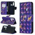 3D Colored Drawing Pattern Horizontal Flip Leather Case with Holder & Card Slots & Wallet For Huawei P20 lite (2019) / nova 5i(Purple Butterfly)