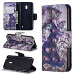 3D Colored Drawing Pattern Horizontal Flip Leather Case with Holder & Card Slots & Wallet For Nokia 2.2(Peacock)