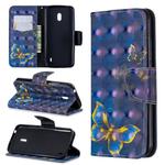3D Colored Drawing Pattern Horizontal Flip Leather Case with Holder & Card Slots & Wallet For Nokia 2.2(Butterfly)