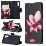 Colored Drawing Pattern Horizontal Flip Leather Case with Holder & Card Slots & Wallet(Lotus)