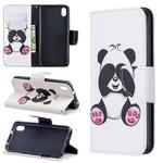 Colored Drawing Pattern Horizontal Flip Leather Case with Holder & Card Slots & Wallet For Xiaomi Redmi 7A(Shy Panda)