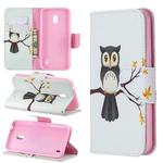 Colored Drawing Pattern Horizontal Flip Leather Case with Holder & Card Slots & Wallet For Nokia 2.2(Owl on the Tree)