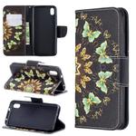 Colored Drawing Pattern Horizontal Flip Leather Case with Holder & Card Slots & Wallet For Xiaomi Redmi 7A(Semicircular Butterflies)