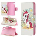 Colored Drawing Pattern Horizontal Flip Leather Case with Holder & Card Slots & Wallet For Xiaomi Redmi 7A(Unicorn)