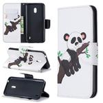 Colored Drawing Pattern Horizontal Flip Leather Case with Holder & Card Slots & Wallet For Nokia 2.2(Tree and Panda)