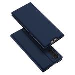 DUX DUCIS Skin Pro Series Horizontal Flip PU + TPU Leather Case with Holder & Card Slots for Galaxy Note 10(Blue)