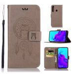 Wind Chime Owl Embossing Pattern Horizontal Flip Leather Case with Holder & Card Slots & Wallet For Huawei nova 4(Grey)