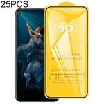 25 PCS 9D Full Glue Full Screen Tempered Glass Film For Huawei Honor 20