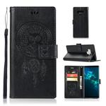 Wind Chime Owl Embossing Pattern Horizontal Flip Leather Case with Holder & Card Slots & Wallet For Galaxy Note9(Black)