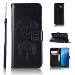 Wind Chime Owl Embossing Pattern Horizontal Flip Leather Case with Holder & Card Slots & Wallet For Galaxy S10e(Black)