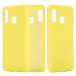 Solid Color Liquid Silicone Dropproof Full Coverage Protective Case for Galaxy A20e(Yellow)