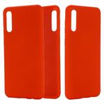 Solid Color Liquid Silicone Dropproof Full Coverage Protective Case for Galaxy A50(Red)