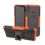 Tire Texture TPU+PC Shockproof Protective Case with Holder for Huawei Nova 3i(Orange)