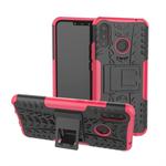 Tire Texture TPU+PC Shockproof Protective Case with Holder for Huawei Nova 3i(Pink)