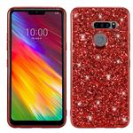 Plating Glittery Powder Shockproof TPU Case For LG G8 ThinQ(Red)