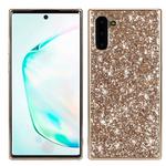 Plating Glittery Powder Shockproof TPU Case For Galaxy Note 10(Gold)