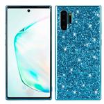 Plating Glittery Powder Shockproof TPU Case For Galaxy Note 10+(Blue)