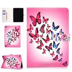 Colored Pattern Drawing Horizontal Flip PU Leather Case with Three-folding Holder & Sleep / Wake-up Function for iPad Pro 11(Colorful butterfly)