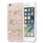Gold Foil Style Dropping Glue TPU Soft Protective Case for iPhone 6(Panda)