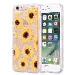 Gold Foil Style Dropping Glue TPU Soft Protective Case for iPhone 6 Plus(Sunflower)