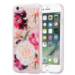 Gold Foil Style Dropping Glue TPU Soft Protective Case for iPhone 6 Plus(Flower)