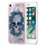 Gold Foil Style Dropping Glue TPU Soft Protective Case for iPhone 7 Plus(Skull)