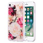 Gold Foil Style Dropping Glue TPU Soft Protective Case for iPhone 7 Plus(Flower)