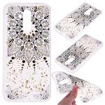 Cartoon Pattern Gold Foil Style Dropping Glue TPU Soft Protective Case for Huawei Mate20 Lite(Datura)