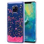 Cartoon Pattern Gold Foil Style Dropping Glue TPU Soft Protective Case for Huawei Mate20 Pro(Sakura)