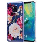 Cartoon Pattern Gold Foil Style Dropping Glue TPU Soft Protective Case for Huawei Mate20 Pro(Flower)