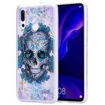 Cartoon Pattern Gold Foil Style Dropping Glue TPU Soft Protective Case for Huawei Nova 4(Skull)