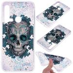 Cartoon Pattern Gold Foil Style Dropping Glue TPU Soft Protective Case for Huawei P20 Lite (2019)(Skull)