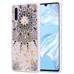 Cartoon Pattern Gold Foil Style Dropping Glue TPU Soft Protective Case for Huawei P30(Datura)