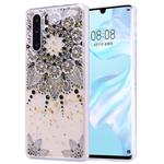Cartoon Pattern Gold Foil Style Dropping Glue TPU Soft Protective Case for Huawei P30 Pro(Datura)
